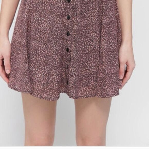 URBAN OUTFITTERS | UO Millie Purple Animal Print Mini Skirt | M - Picture 2 of 5